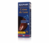 Saphir Crème de Luxe cream shoe polish in a 75 ml applicator tube box