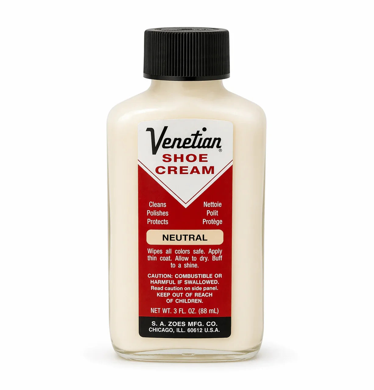 Venetian Shoe Cream – Leather Conditioner & Polish (Multiple Colors & Sizes)
