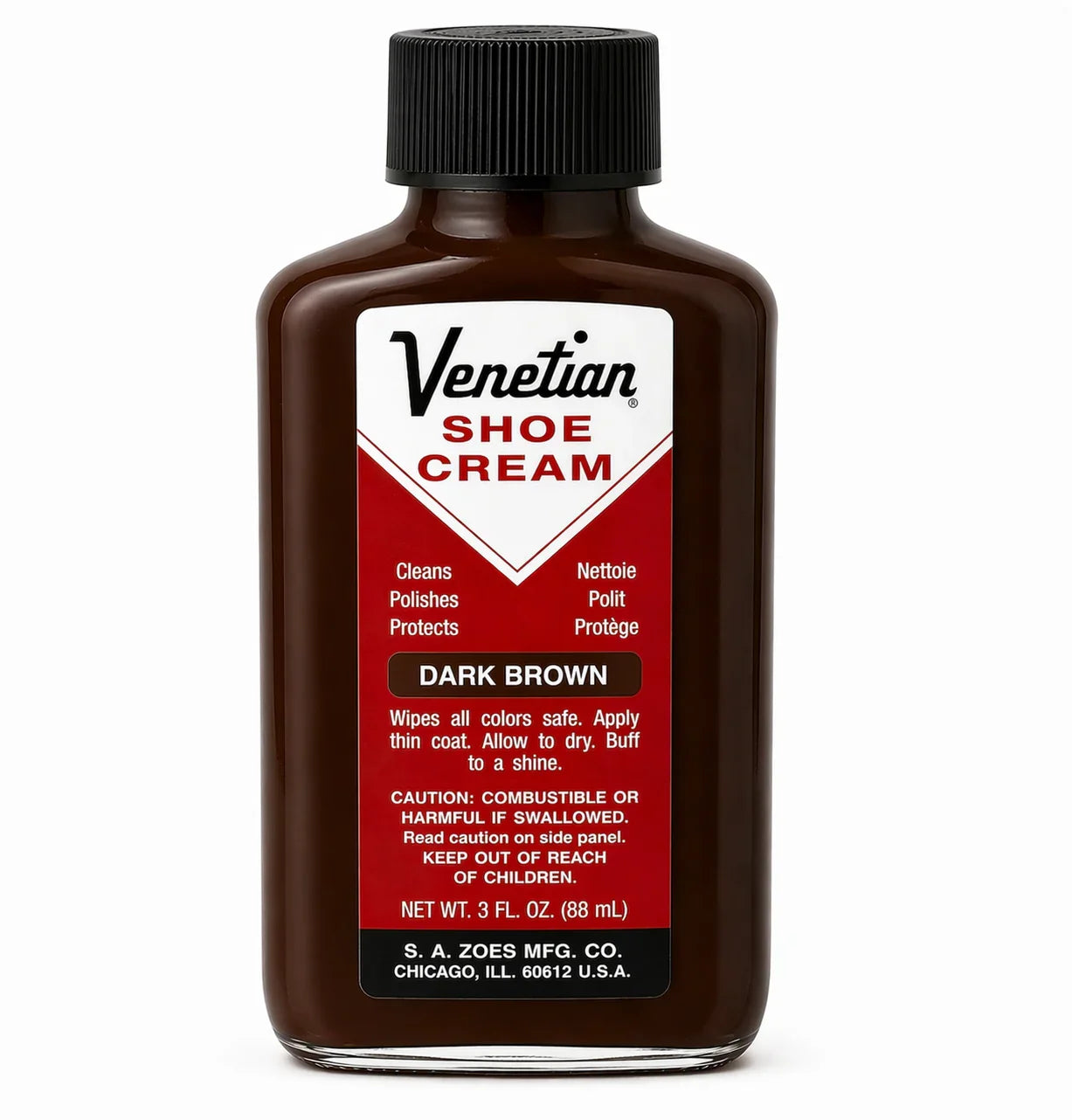 Venetian Shoe Cream – Leather Conditioner & Polish (Multiple Colors & Sizes)