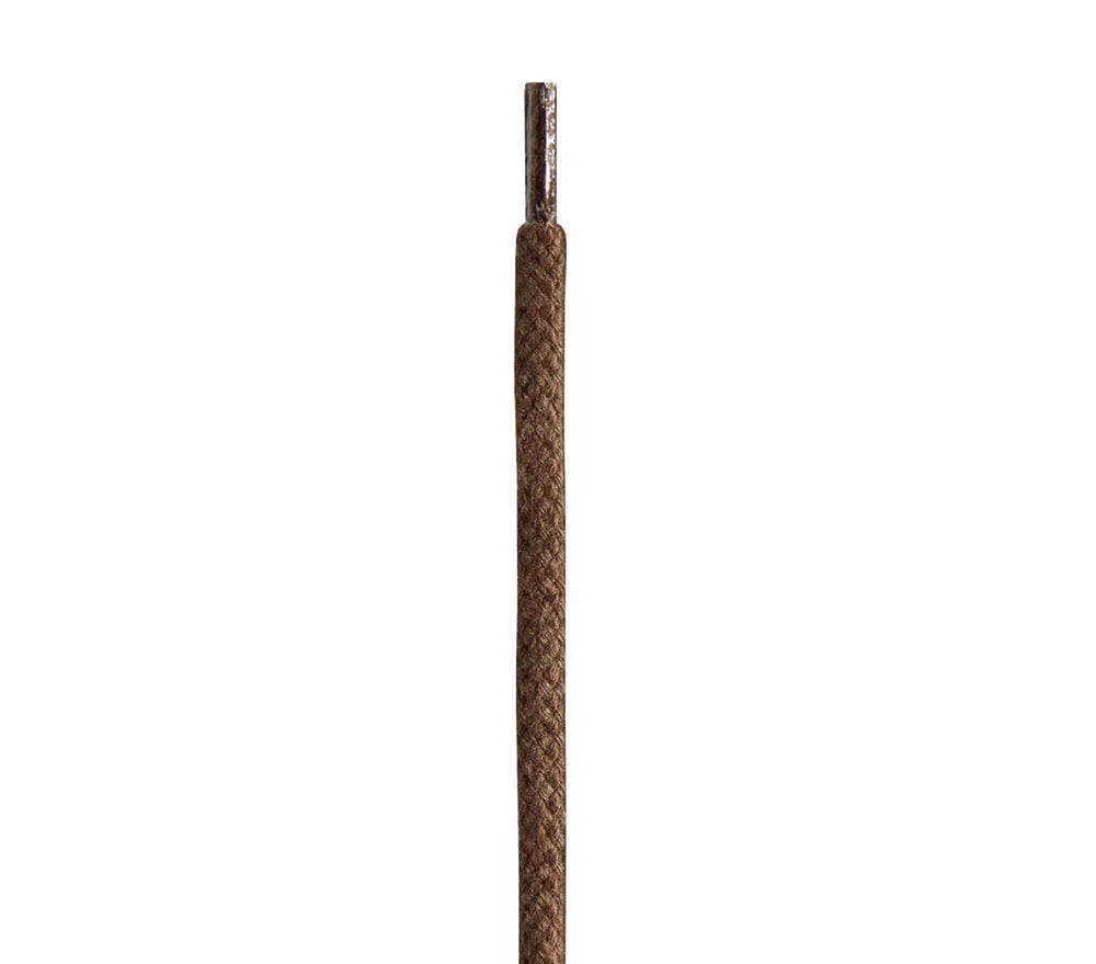 Saphir Thin Braided Shoe Laces - 120cm/48", 37 - Medium Brown image