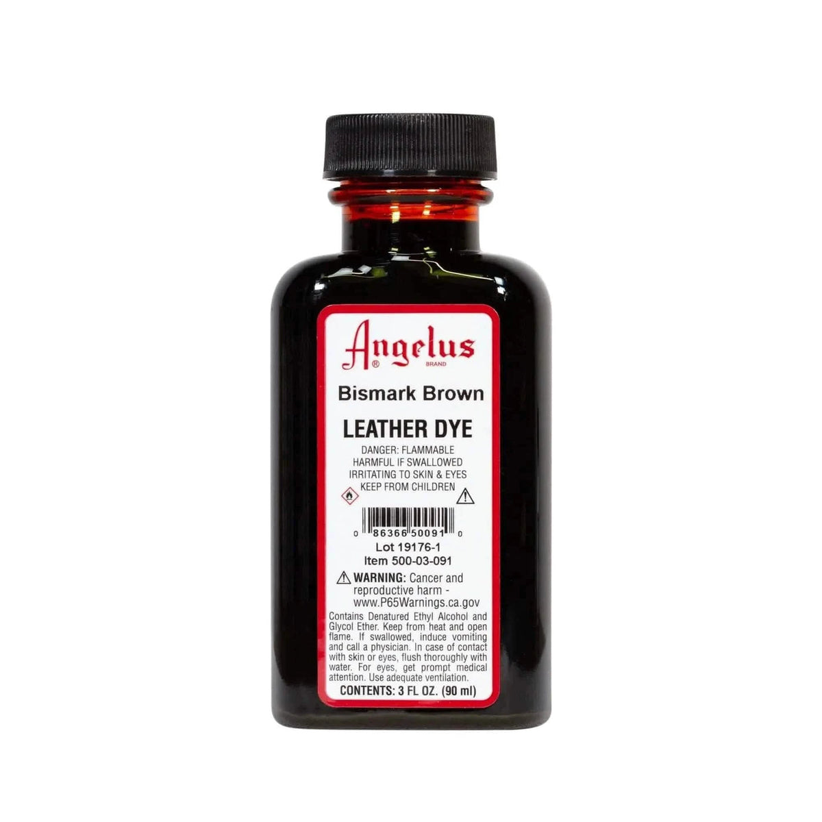 Angelus Leather Dye – Bismark Brown, manufacturer bottle product photo
