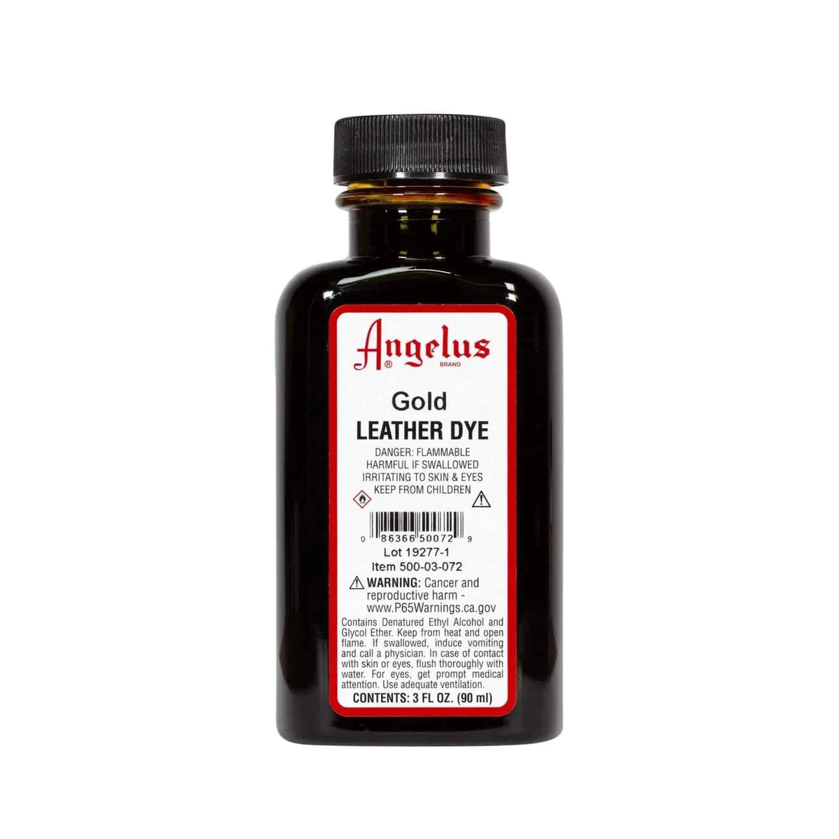 Angelus Leather Dye – Gold, manufacturer bottle product photo