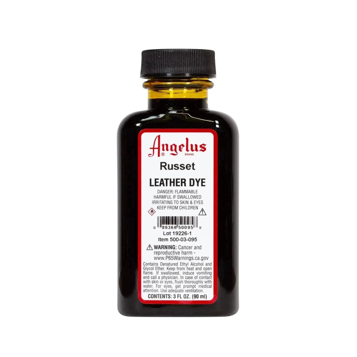 Angelus Leather Dye – Russet, manufacturer bottle product photo