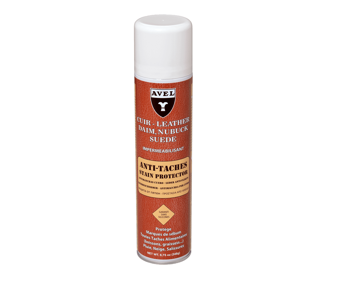 Avel Anti-Stain Leather Protector, 400 ml aerosol with white cap