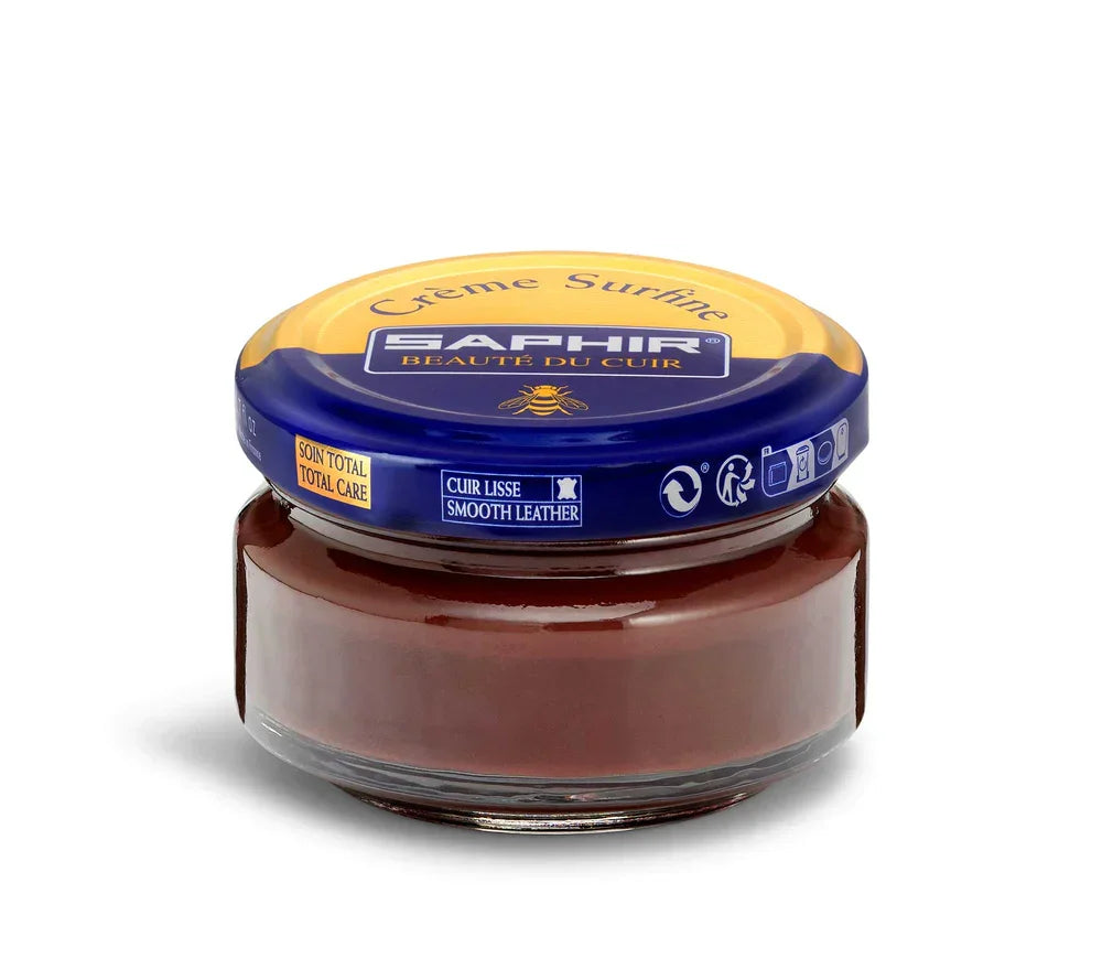 Saphir Cream Surfine Shoe Polish - Tobacco Brown #34, 50ml image
