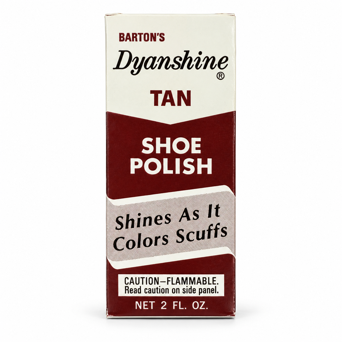Barton's Dyanshine Shoe Polish, Tan, 2 fl oz – front packaging