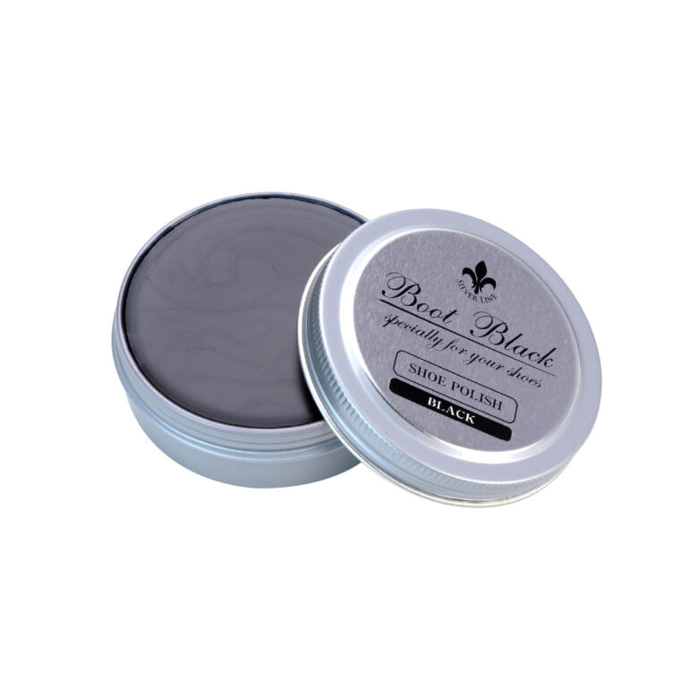 Boot Black Silver Line Shoe Polish 50g in Black