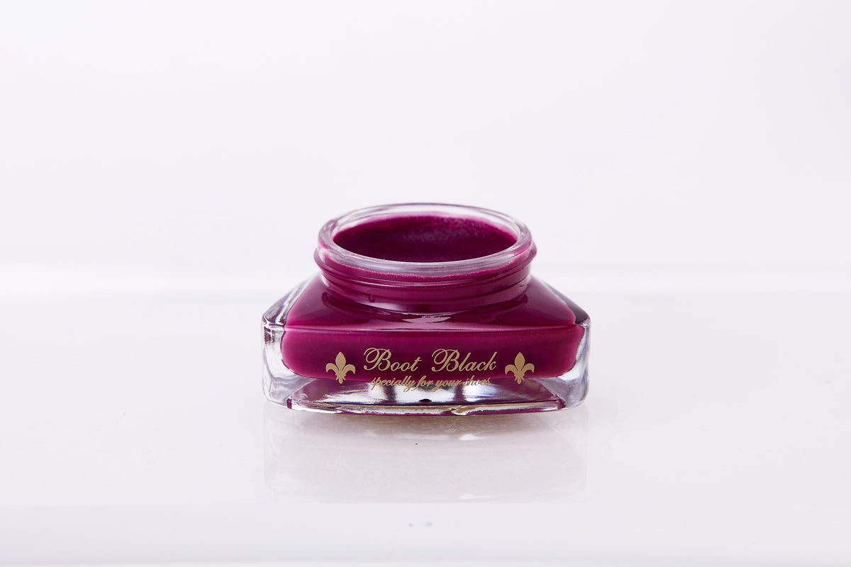 Boot Black Artist Palette — Dark Cherry, open jar