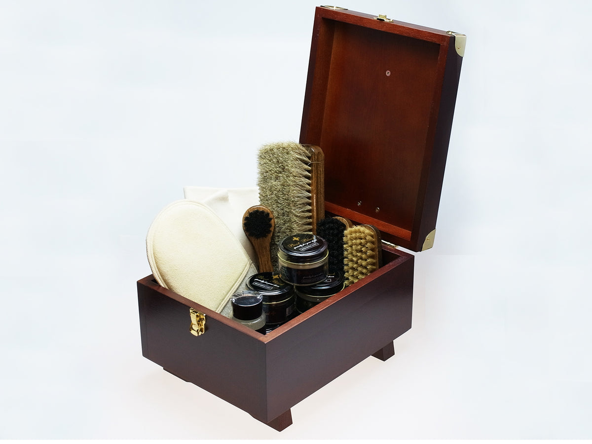 Boot Black Cosmopolitan Shoe Care Gift Set on a white background