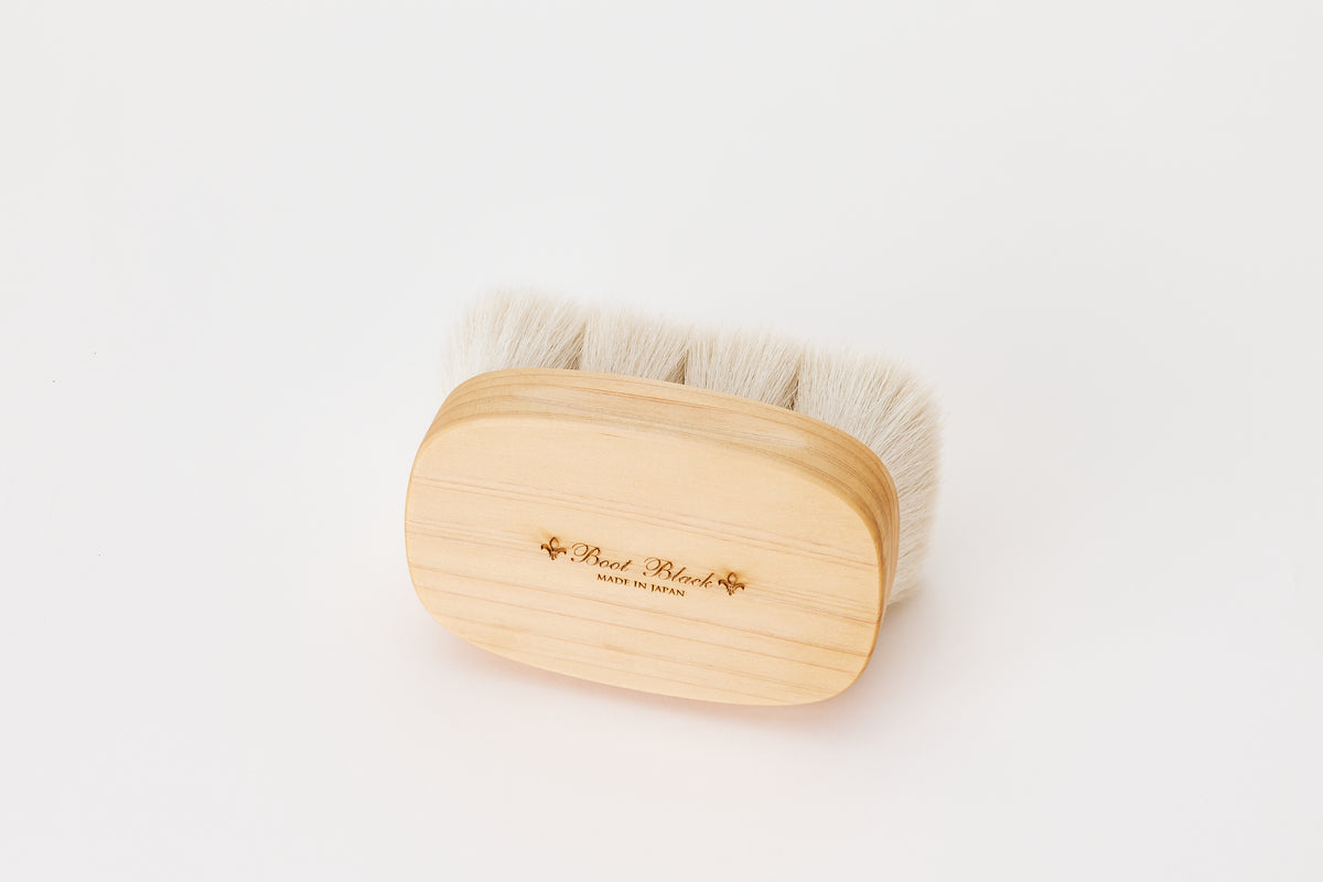 Boot Black Finishing Brush on white background