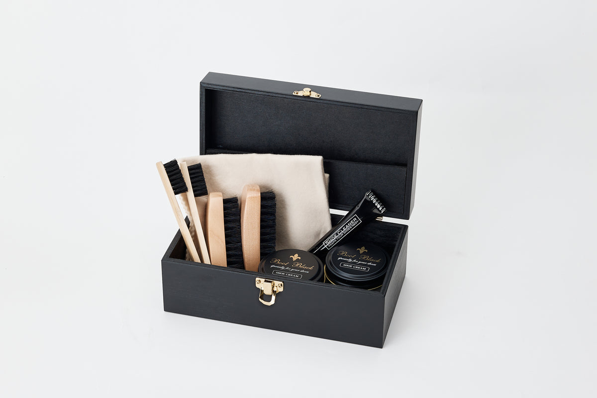 Boot Black Gimlet Shoe Care Gift Set on a white background