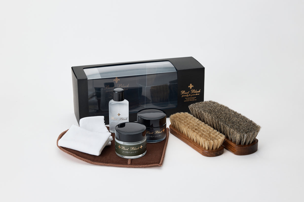 Boot Black Martini Shoe Care Gift Set on a white background