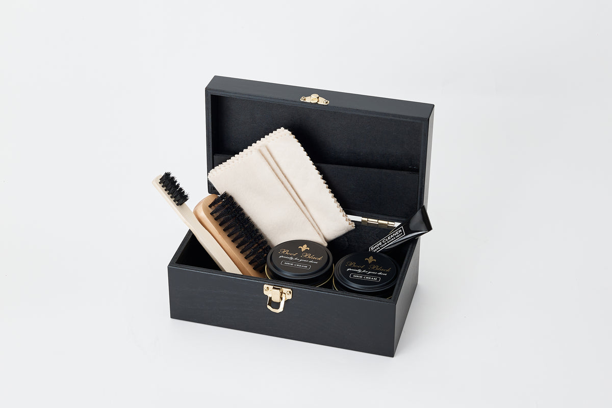 Boot Black Spumoni Shoe Care Gift Set on a white background
