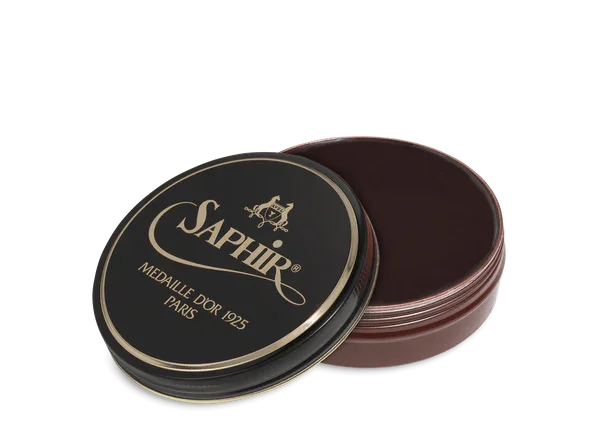 Saphir Médaille d'Or Pate De Luxe Wax Shoe Polish - 09 - Mahogany, 100ml image