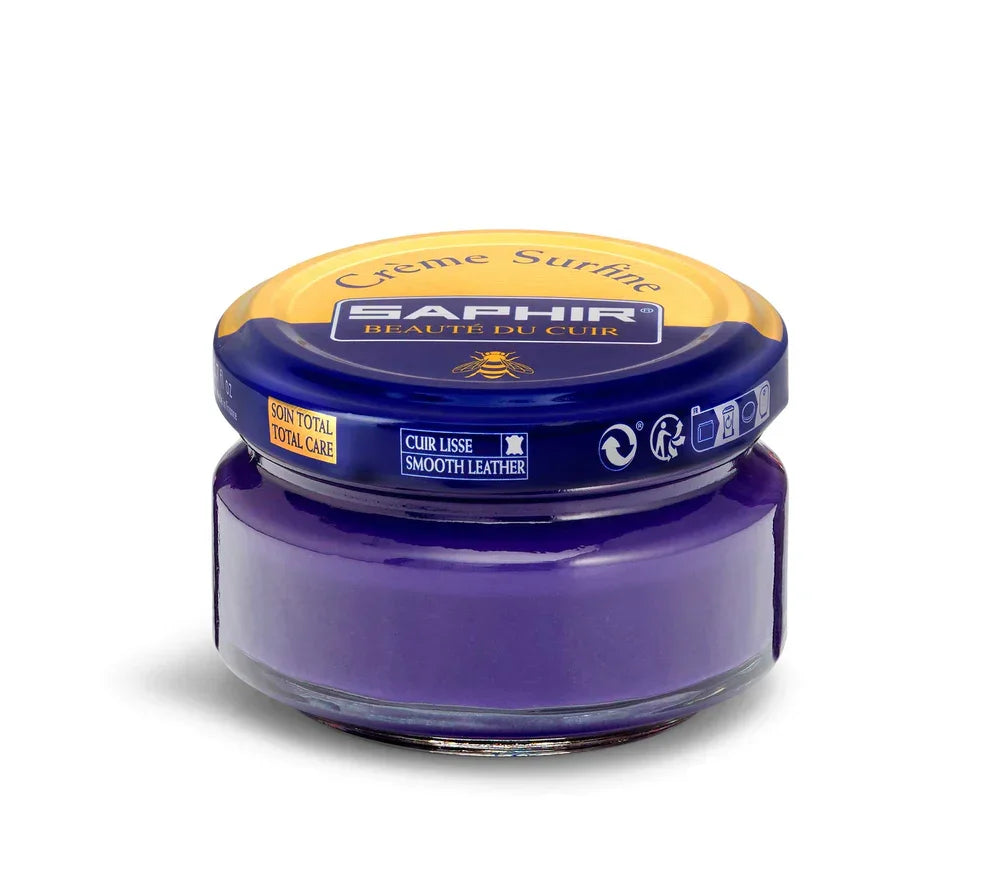 Saphir Cream Surfine Shoe Polish - Violet #66, 50ml image