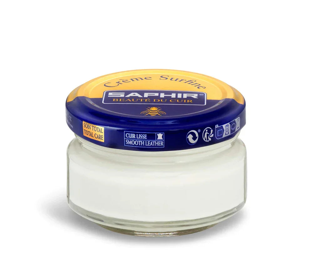 Saphir Cream Surfine Shoe Polish - Off White #63, 50ml image