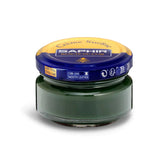 Saphir Crème Surfine green shoe cream for smooth leather care and conditioning