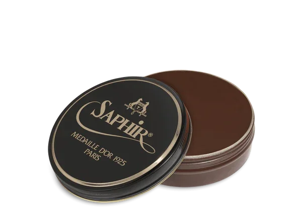 Saphir Médaille d'Or Pate De Luxe Wax Shoe Polish - 37 - Medium Brown, 100ml image