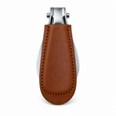 Columbus Buttero folding shoehorn in Brown, folded view