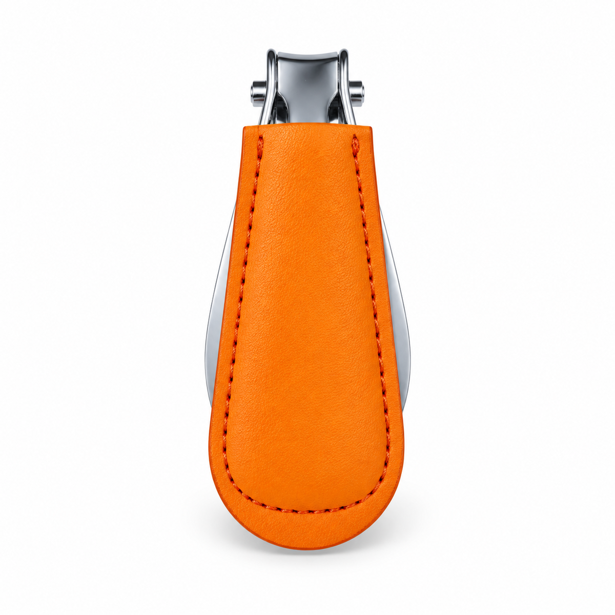 Columbus Buttero folding shoehorn in Orange, folded view