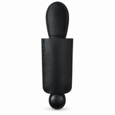 Columbus sliding leather shoehorn black extended view