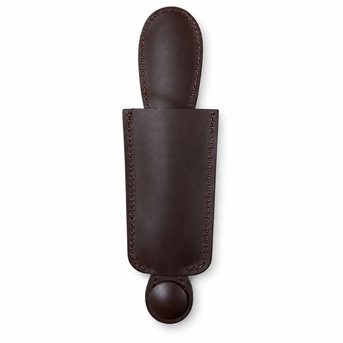 Columbus sliding leather shoehorn dark brown extended view