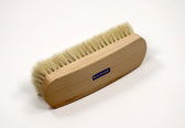 Saphir horsehair shoe brush with wooden handle for leather care and polishing
