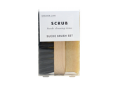 Columbus Sneaker Care Suede Brush Set with mixed-bristle brush and cleaning gum
