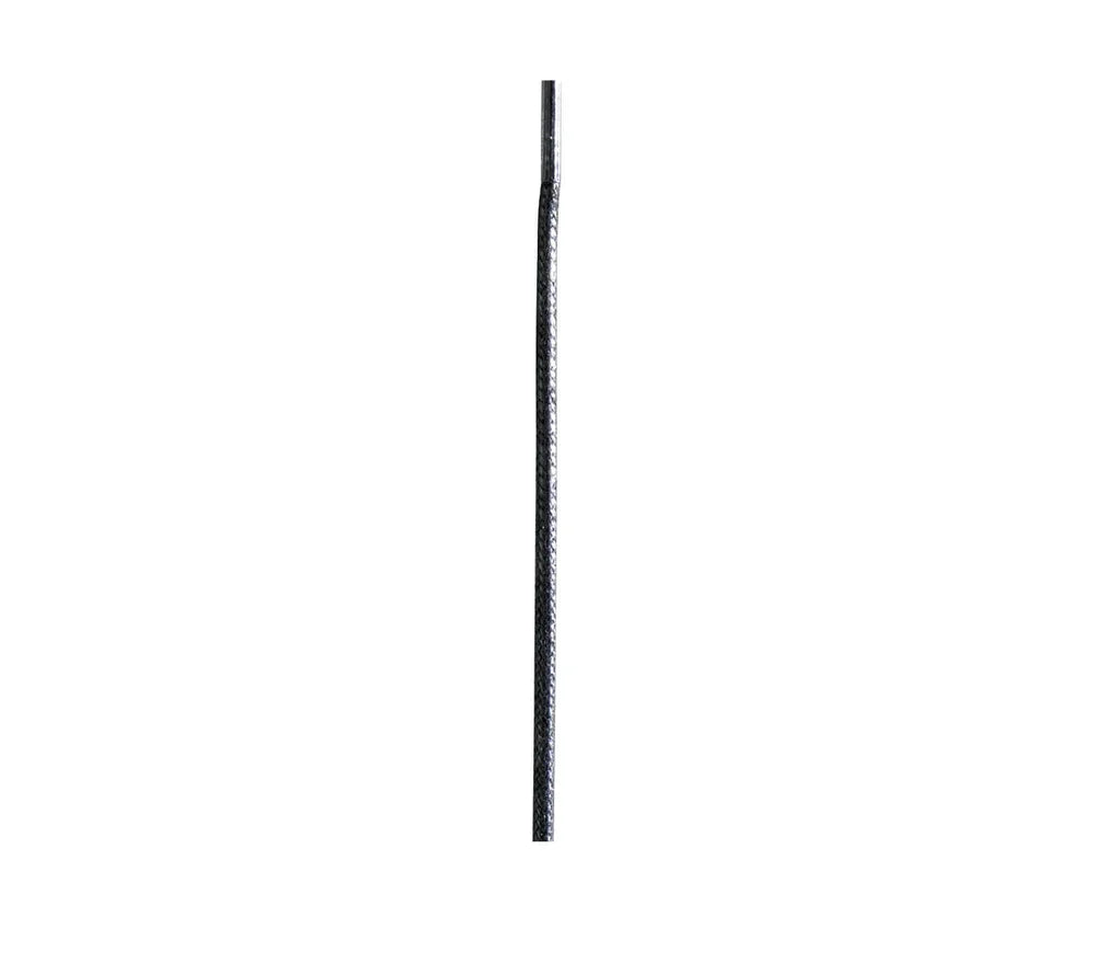 Saphir Thin Round Waxed Shoe Laces - 01 - Black, 75cm/30" image