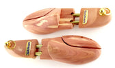 Saphir cedar shoe trees with gold hardware for leather shoe care and shape retention