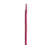 Red braided shoe lace with aglet, ideal for leather footwear repair and styling