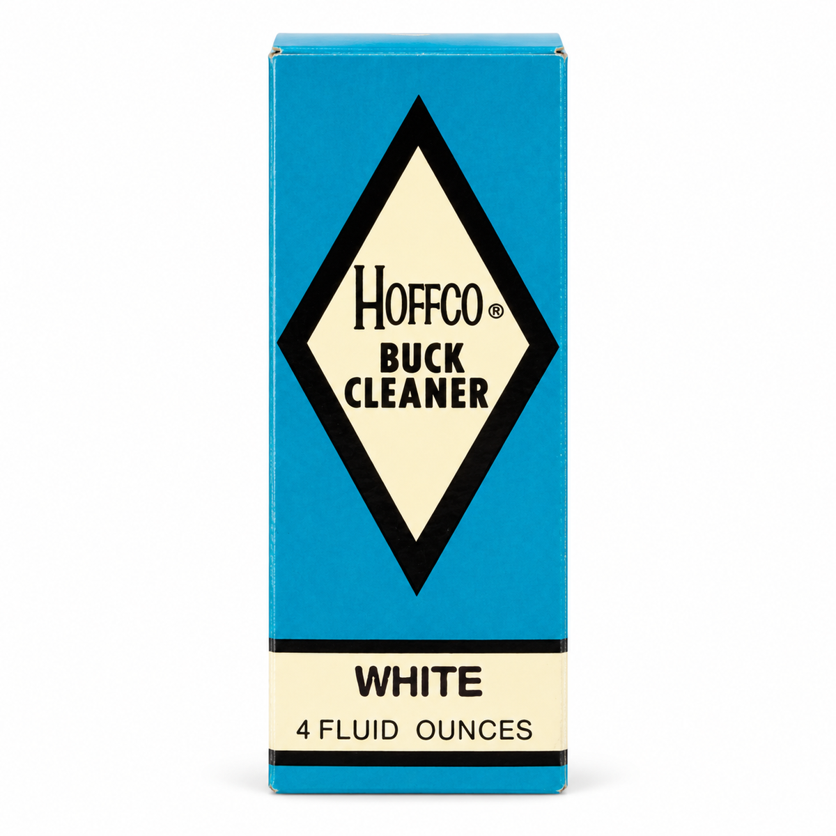 Hoffco Buck Cleaner – White, 4 fluid ounces, front carton