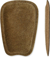 Brown suede shoe insert for comfort and support, ideal for leather shoe care and repair