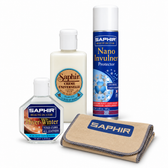 Saphir winter smooth-leather kit with Hiver, neutral Creme Universelle, Nano Invulner and one cotton cloth