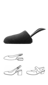 Pedag Round Sling foam shoe tree with handle for open-back shoes