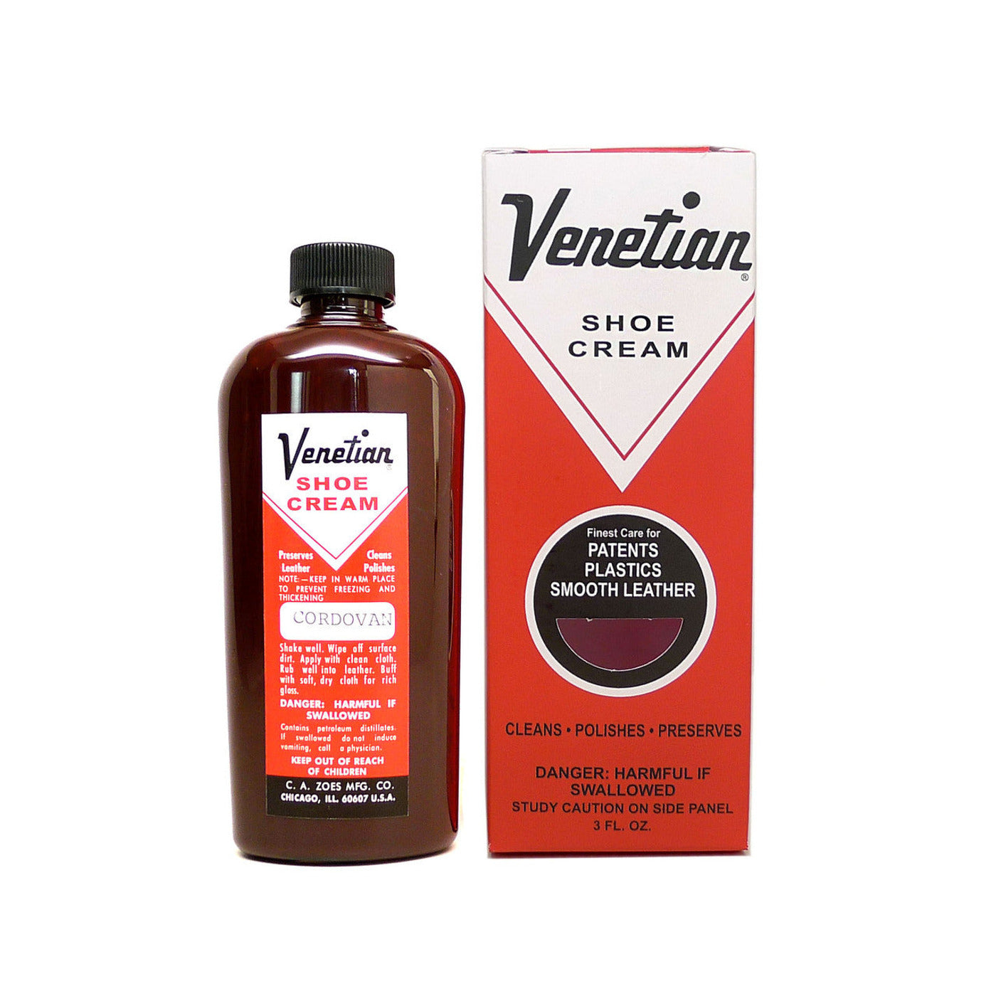 Cordovan Venetian Shoe Cream, 3 oz