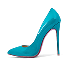 Turquoise stiletto heels
