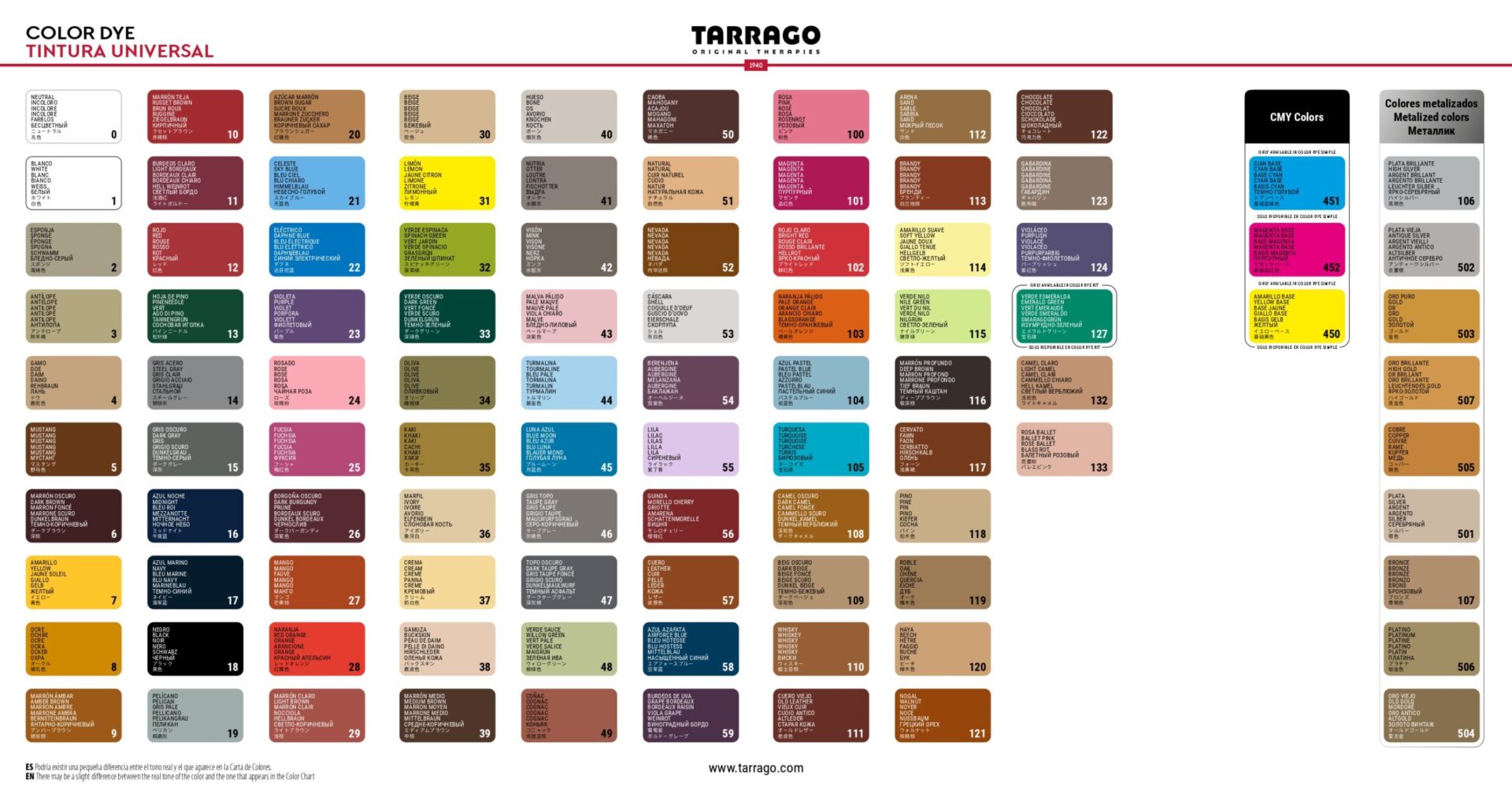 Tarrago Self Shine Color Dye and Preparer 25ml. Brandy #113