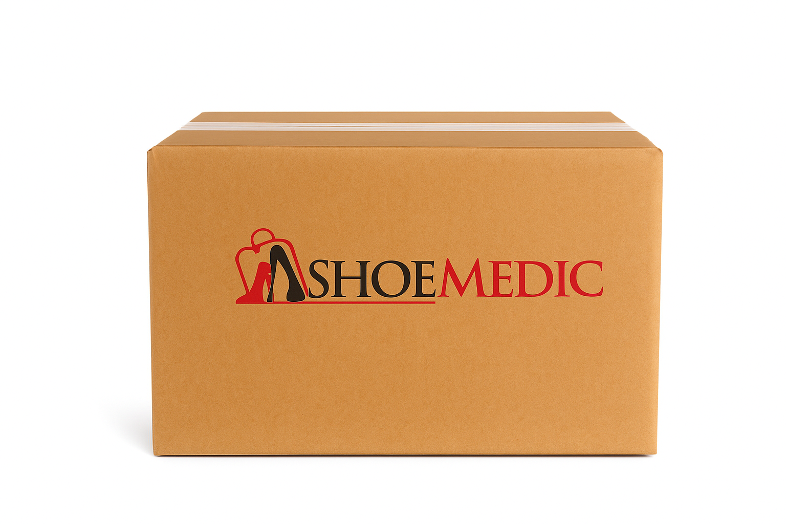 ShoeMedic mail-in shoe repair service packaging for customers across Canada